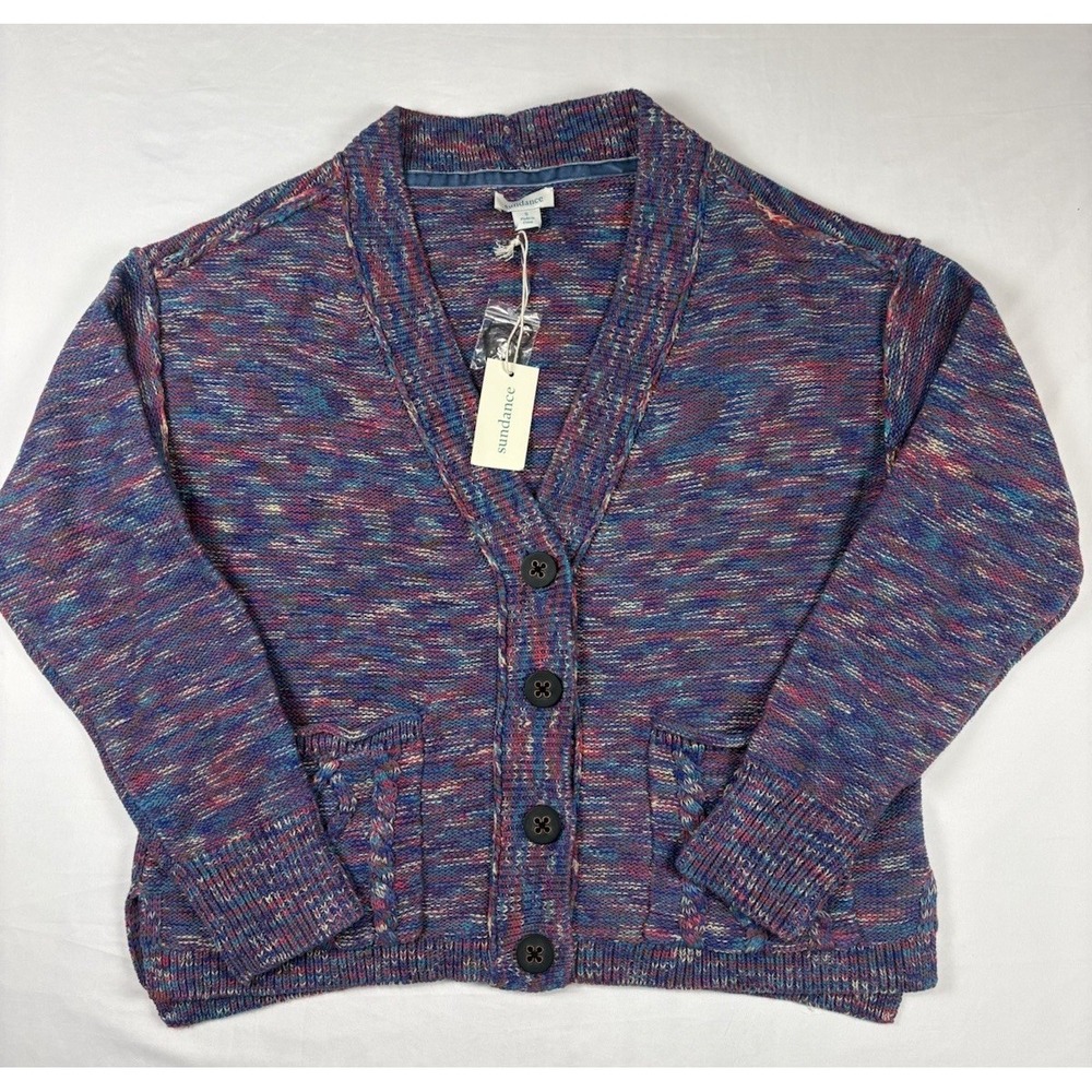 NWT Sundance Cardigan Sweater Women's  Multicolor   Size Small 4 Button - Picture 2 of 16